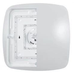 14 in. Low-Profile Square 1-Light White LED Puff Flush Mount by EnviroLite -Troy Lighting Sales white envirolite flush mount lights ev1014sc5c 06 66 1000