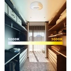 15 in. Adonis White Voice Control Selectable CCT LED Round Ceiling Light Flush Mount by EnviroLite -Troy Lighting Sales white envirolite flush mount lights ev1563rww 06 40 1000