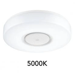 15 in. Adonis White Voice Control Selectable CCT LED Round Ceiling Light Flush Mount by EnviroLite -Troy Lighting Sales white envirolite flush mount lights ev1563rww 06 44 1000