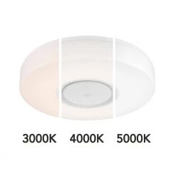 15 in. Adonis White Voice Control Selectable CCT LED Round Ceiling Light Flush Mount by EnviroLite -Troy Lighting Sales white envirolite flush mount lights ev1563rww 06 c3 1000