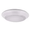 7 in. White Integrated 2700K CCT LED Ceiling Light Flush Mount (6-Pack) by EnviroLite -Troy Lighting Sales white envirolite flush mount lights evdk690dwh27 6 64 1000
