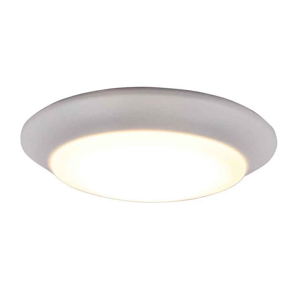 7.5 in. White Integrated 3000K CCT LED Ceiling Light Flush Mount (6-Pack) by EnviroLite 6 7.5 in. White Integrated 3000K CCT LED Ceiling Light Flush Mount (6-Pack) by EnviroLite - Image 4