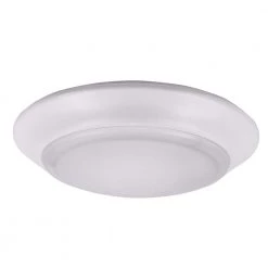 7 in. White Integrated LED Ceiling or Flush Mount Disk Light Trim, 4000K by EnviroLite