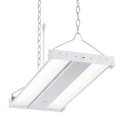 2 ft. 320-Watt Equivalent Integrated LED White Backlit High Bay Hanging Light with 19900 Lumens 5000K by EnviroLite