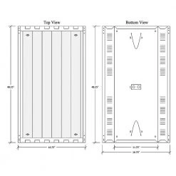 4 ft. 6-Light T8 LED White High Bay Light, 3500K by EnviroLite 17 4 ft. 6-Light T8 LED White High Bay Light, 3500K by EnviroLite -Troy Lighting Sales white envirolite high bay lights hba6t1835 77 1000