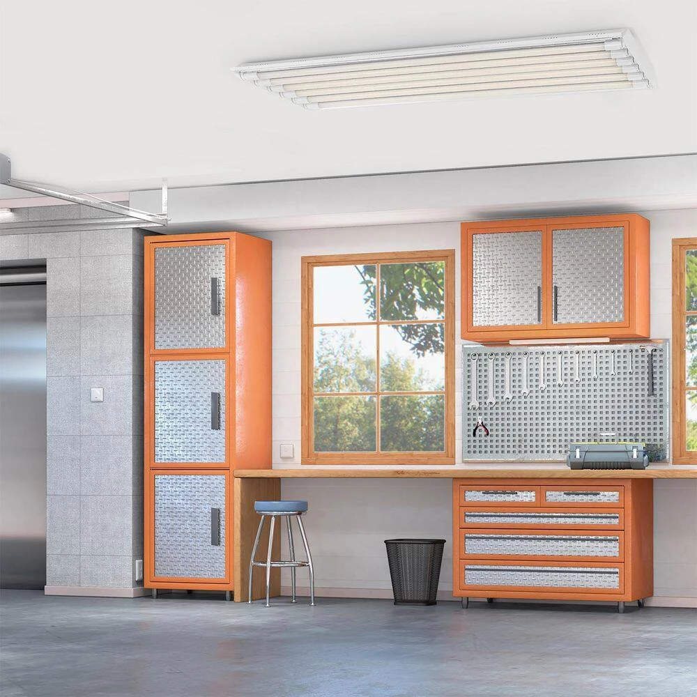 4 ft. 6-Light T8 LED White High Bay Light, 3500K by EnviroLite 4 4 ft. 6-Light T8 LED White High Bay Light, 3500K by EnviroLite - Image 2