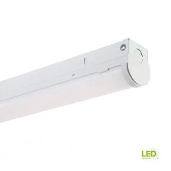 4 ft. 300-Watt Equivalent Integrated LED White Strip Light Fixture, 3500K by EnviroLite -Troy Lighting Sales white envirolite strip light fixtures st4n40dmd35 1d 1000