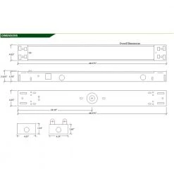 4 ft. T8 LED White Strip Light Fixture, 4000K by EnviroLite -Troy Lighting Sales white envirolite strip light fixtures st702t1840 1d 1000
