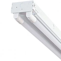 8 ft. T8 LED White Strip Light Fixture, 4000K by EnviroLite -Troy Lighting Sales white envirolite strip light fixtures st704t1840 40 1000