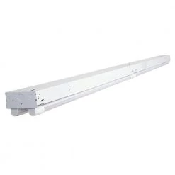 8 ft. T8 LED White Strip Light Fixture with Battery Backup, 5000K by EnviroLite 14 8 ft. T8 LED White Strip Light Fixture with Battery Backup, 5000K by EnviroLite -Troy Lighting Sales white envirolite strip light fixtures st704t1850b 1d 1000