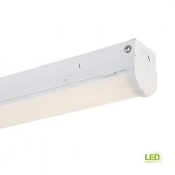 8 ft. 600-Watt Equivalent Integrated LED White Strip Light Fixture, 5000K by EnviroLite -Troy Lighting Sales white envirolite strip light fixtures st8n96dmd50 66 1000