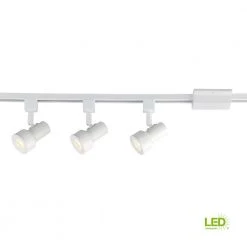 3.5 ft. Solid White Integrated LED Track Lighting Kit with 3-Small Step Cylinder LED Track Lights by EnviroLite -Troy Lighting Sales white envirolite track lighting kits evt1042d3a 06 a0 1000