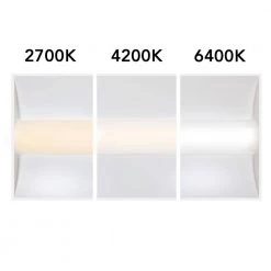 2 ft. x 4 ft. Smart 128-Watt Equivalent Integrated LED White Troffer, Tunable 2700K to 6400K by EnviroLite -Troy Lighting Sales white envirolite troffers evtr24di48dtwp 1f 1000