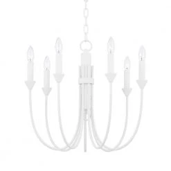 Cate 7-Light White Chandelier by Troy Lighting