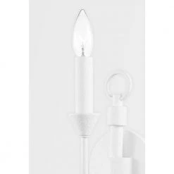 Cate 1 White Wall Sconce by Troy Lighting -Troy Lighting Sales white troy lighting vanity lighting b1001 gsw 4f 1000