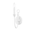 Cate 1 White Wall Sconce by Troy Lighting -Troy Lighting Sales white troy lighting vanity lighting b1001 gsw 64 1000