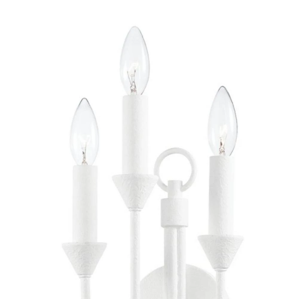 Cate 3 White Wall Sconce by Troy Lighting 4 Cate 3 White Wall Sconce by Troy Lighting - Image 2